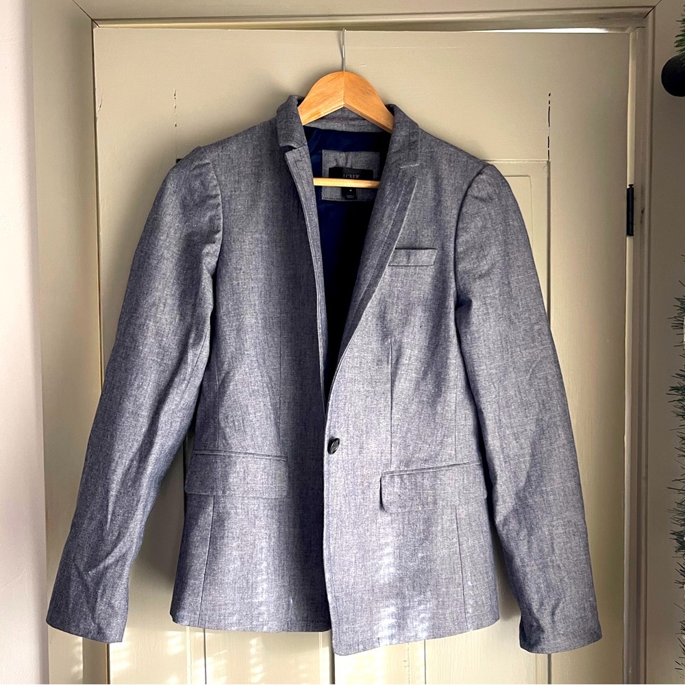 J.Crew Classic Blazer in Navy/White, fully Lined